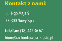 biuro rachunkowe Nowy Sącz